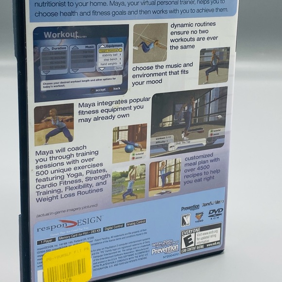 SONY PS2 YOURSELF FITNESS Video Game PLAY STATION 2 - Picture 7 of 8